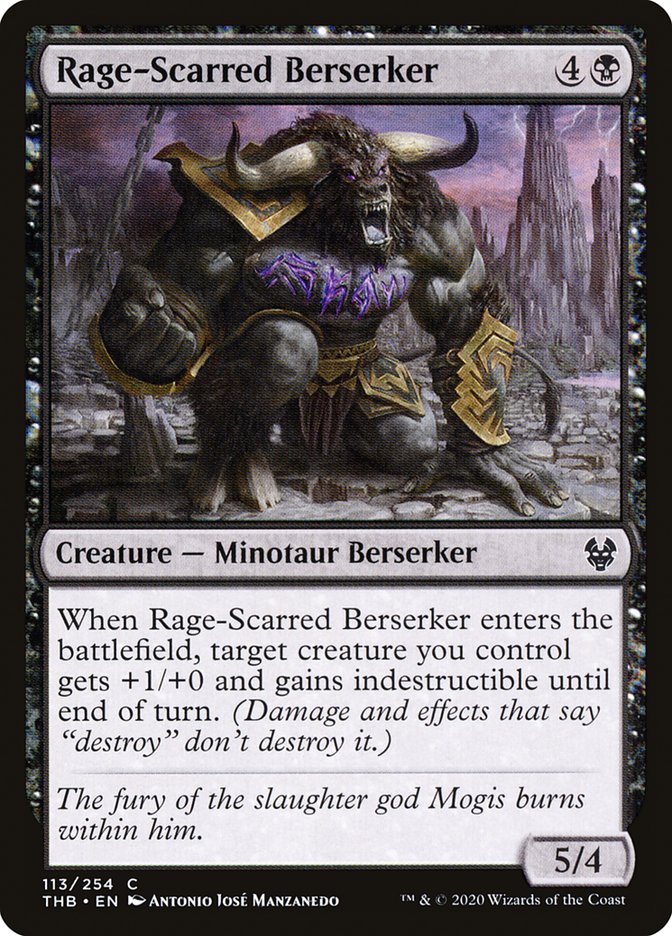 Rage-Scarred Berserker - (Foil): Theros Beyond Death