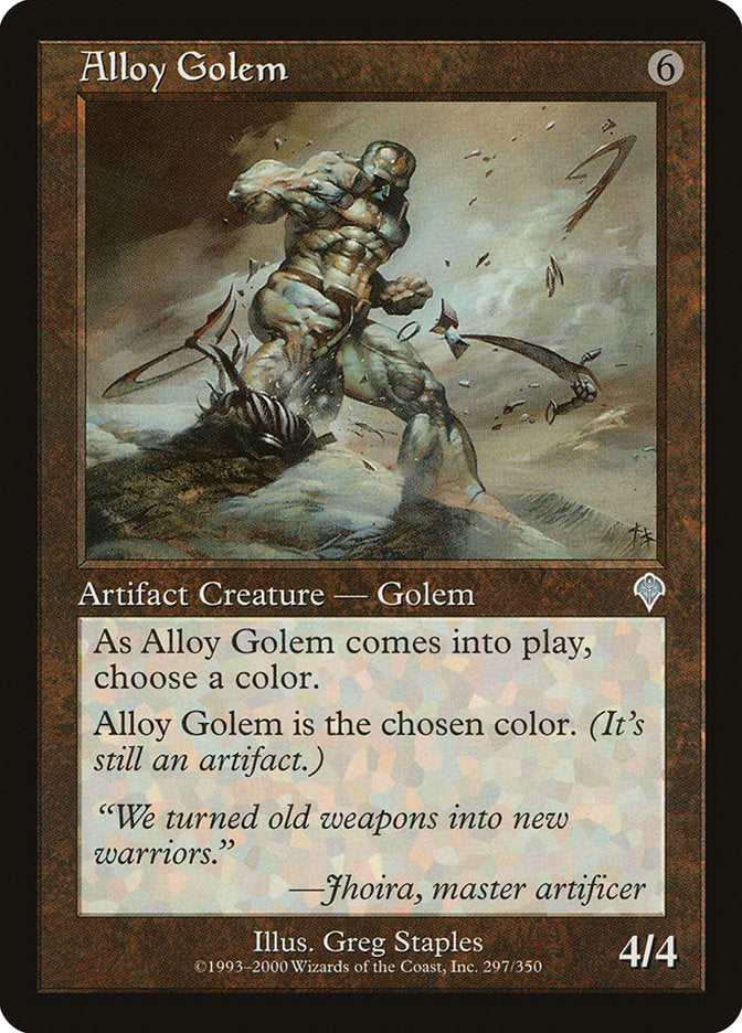 Alloy Golem - (Foil): Invasion
