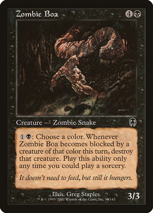 Zombie Boa - (Foil): Apocalypse