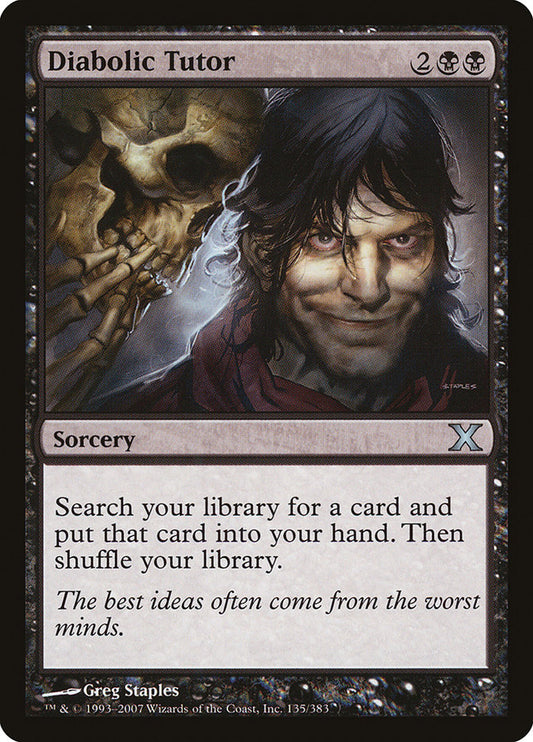 Diabolic Tutor - (Foil): Tenth Edition