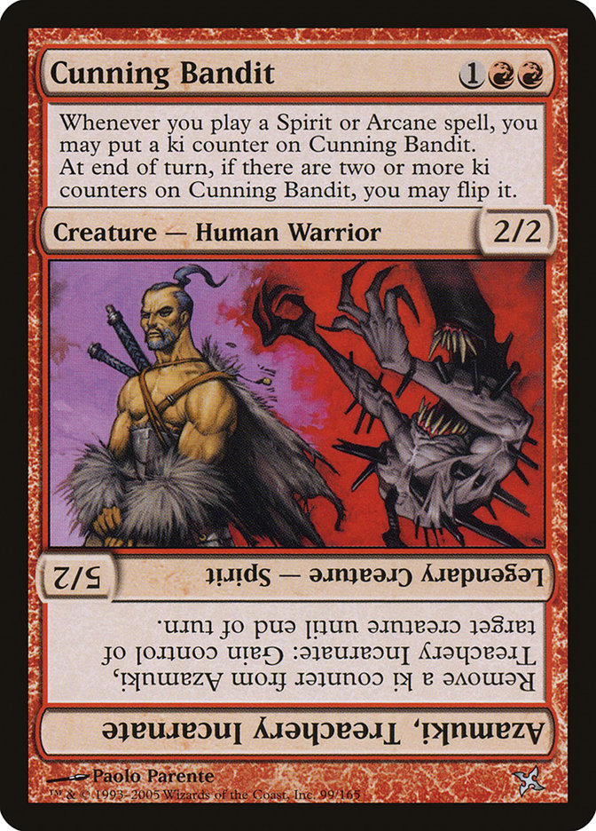 Cunning Bandit // Azamuki, Treachery Incarnate: Betrayers of Kamigawa