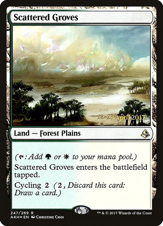 Scattered Groves (Prerelease) (Amonkhet) - (Foil): Amonkhet Promos