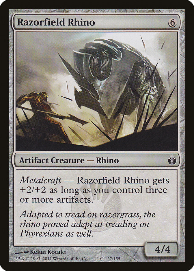 Razorfield Rhino: Mirrodin Besieged