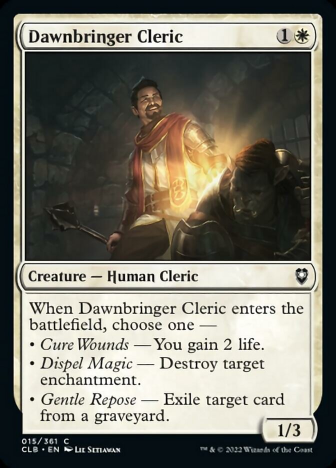 Dawnbringer Cleric - (Foil): Commander Legends: Battle for Baldur's Gate