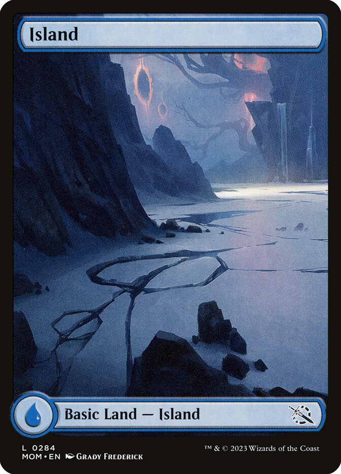 Island (#284) (Full Art): March of the Machine