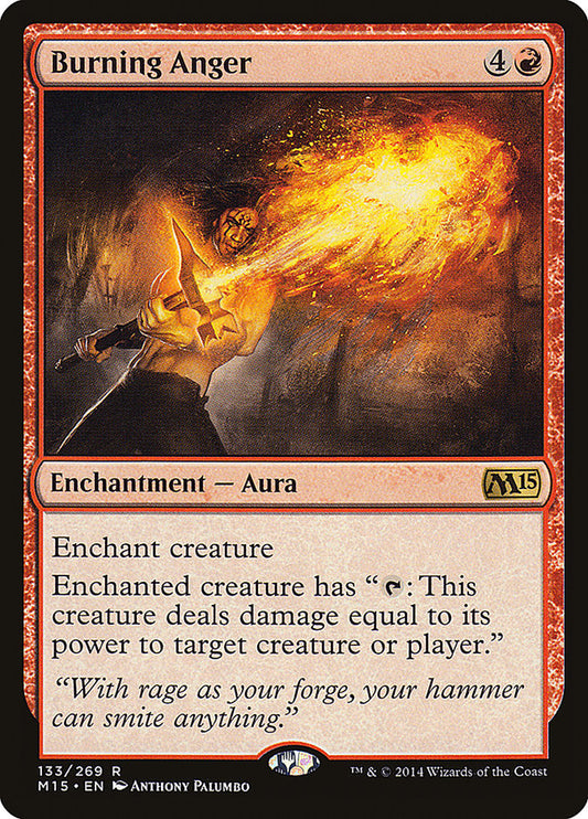 Burning Anger - (Foil): Magic 2015