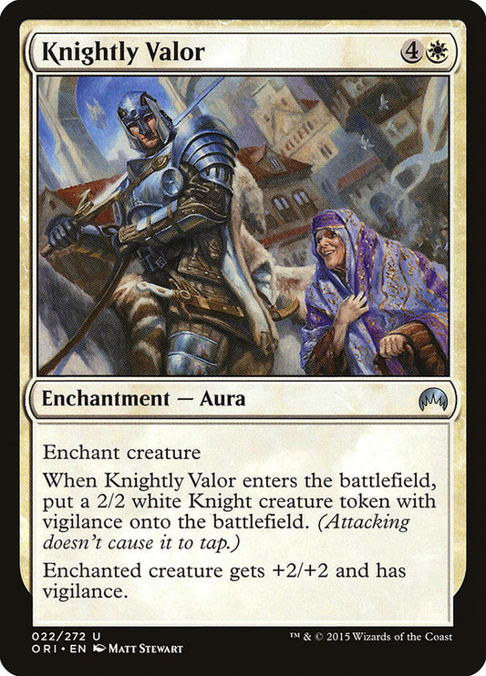 Knightly Valor - (Foil): Magic Origins