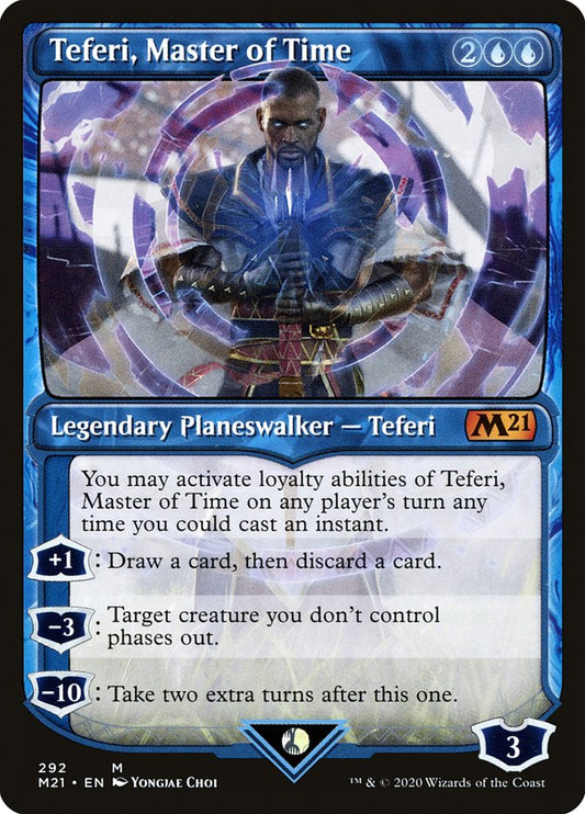 Teferi, Master of Time (#292) (Showcase) - (Foil): Core Set 2021