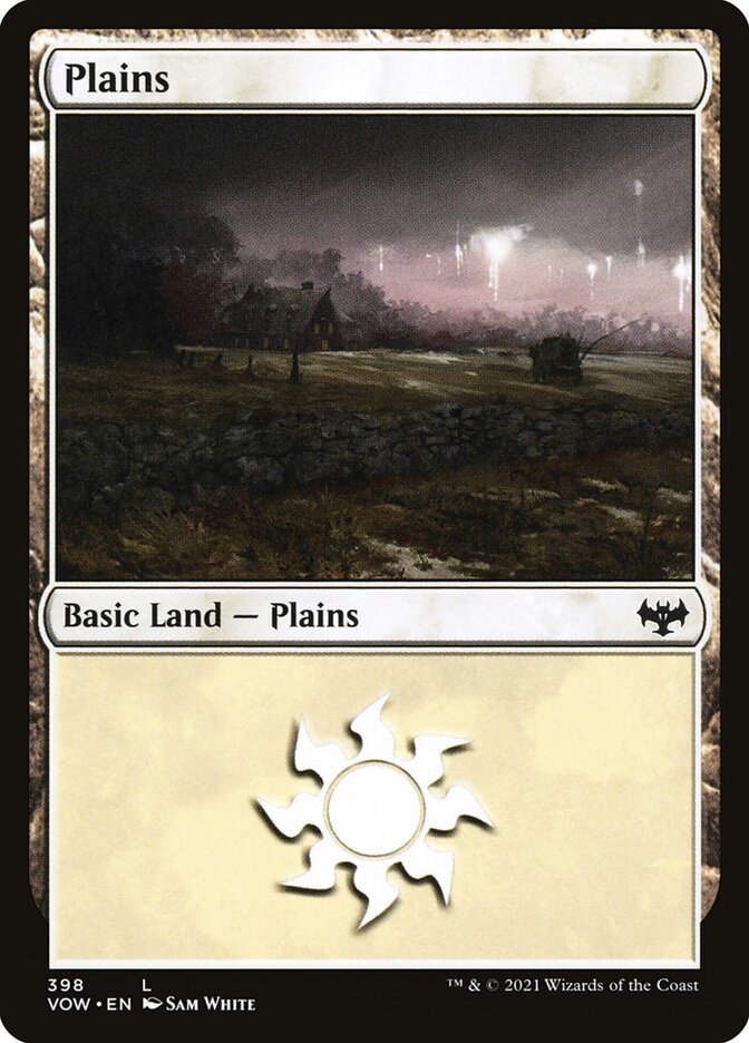 Plains (#398) - (Foil): Innistrad: Crimson Vow