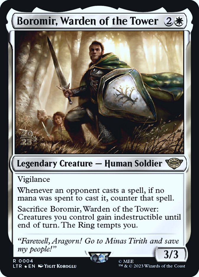 Boromir, Warden of the Tower - (Foil): Tales of Middle-earth Promos