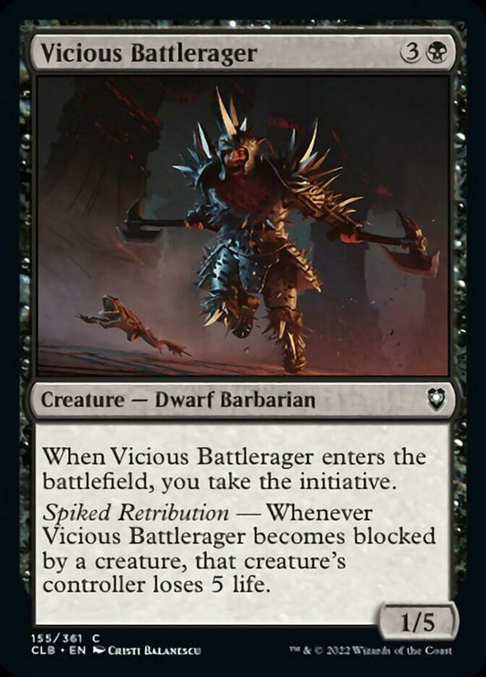 Vicious Battlerager: Commander Legends: Battle for Baldur's Gate