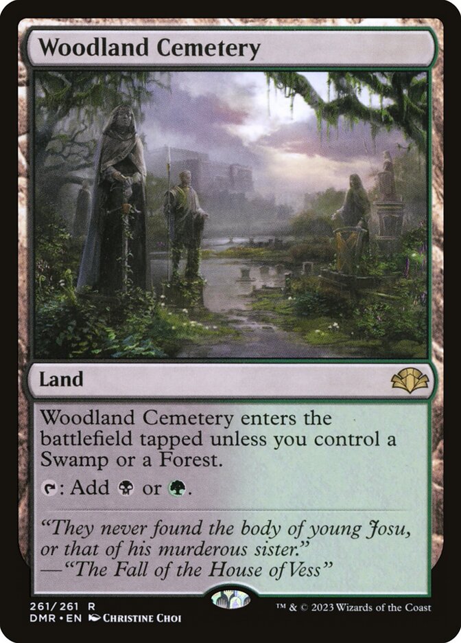 Woodland Cemetery - (Foil): Dominaria Remastered