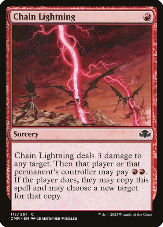 Chain Lightning - (Foil): Dominaria Remastered