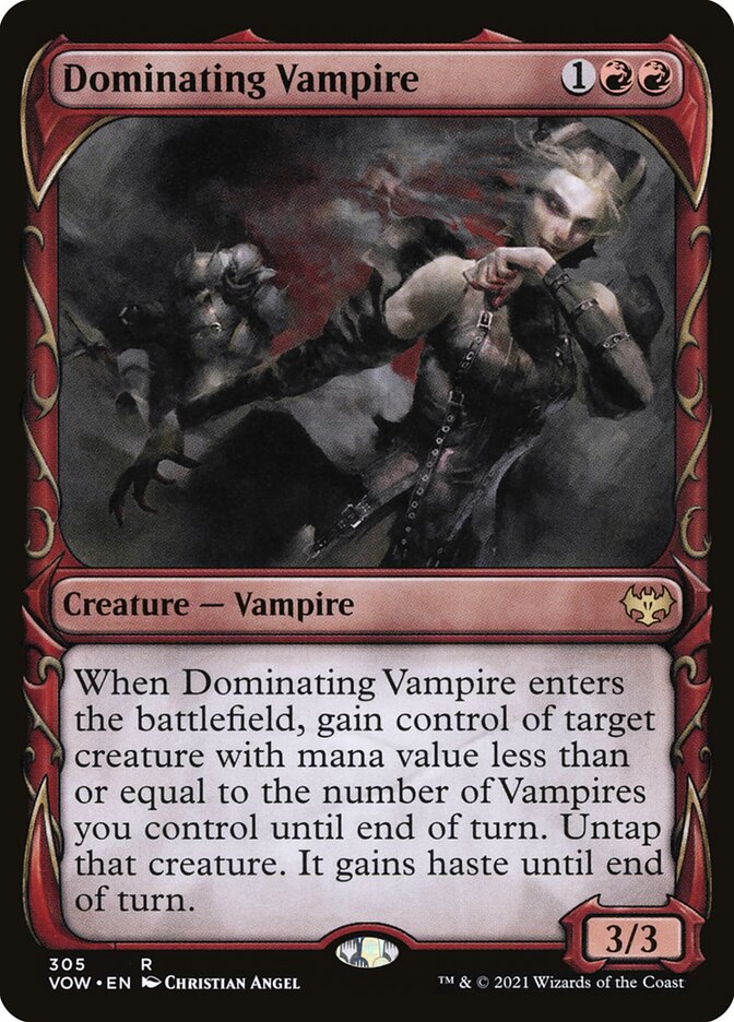 Dominating Vampire (Showcase): Innistrad: Crimson Vow