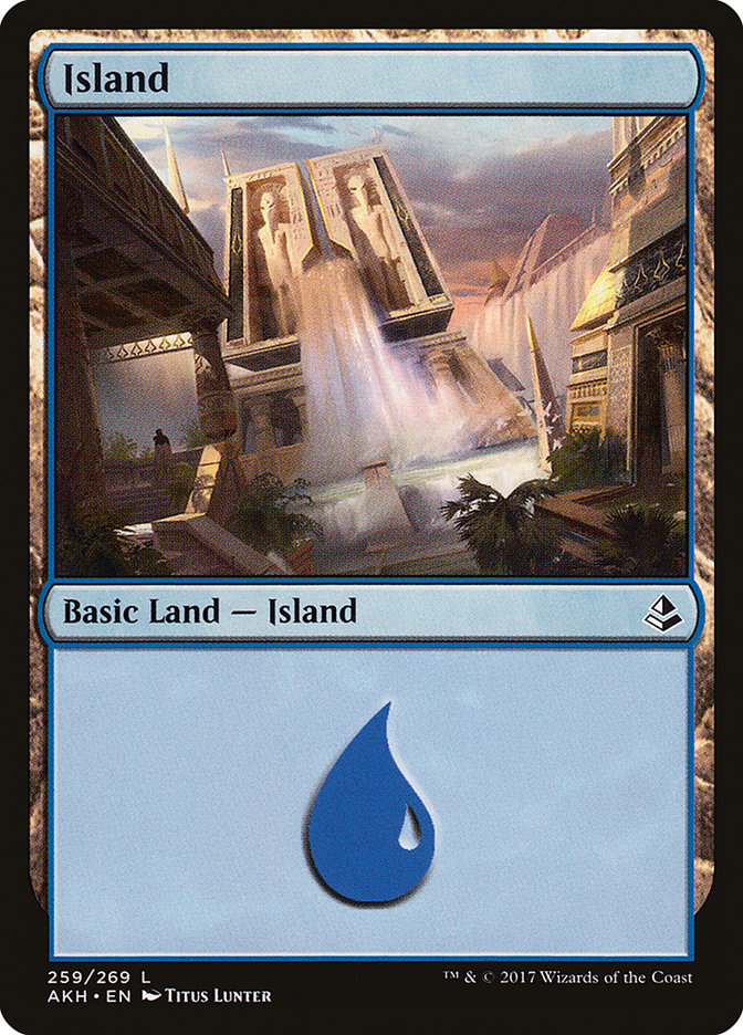 Island (#259) - (Foil): Amonkhet