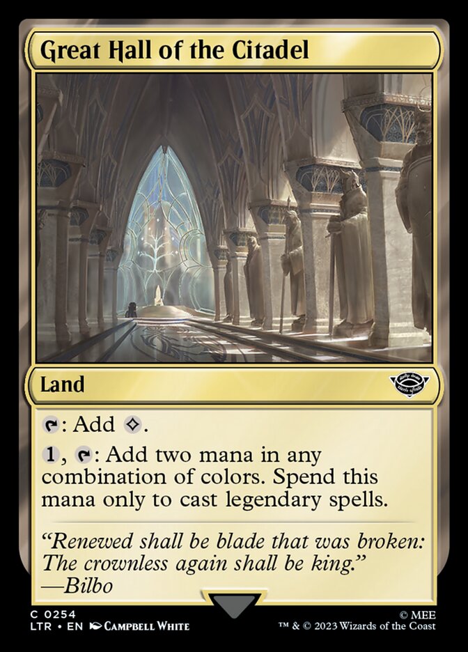 Great Hall of the Citadel - (Foil): The Lord of the Rings: Tales of Middle-earth