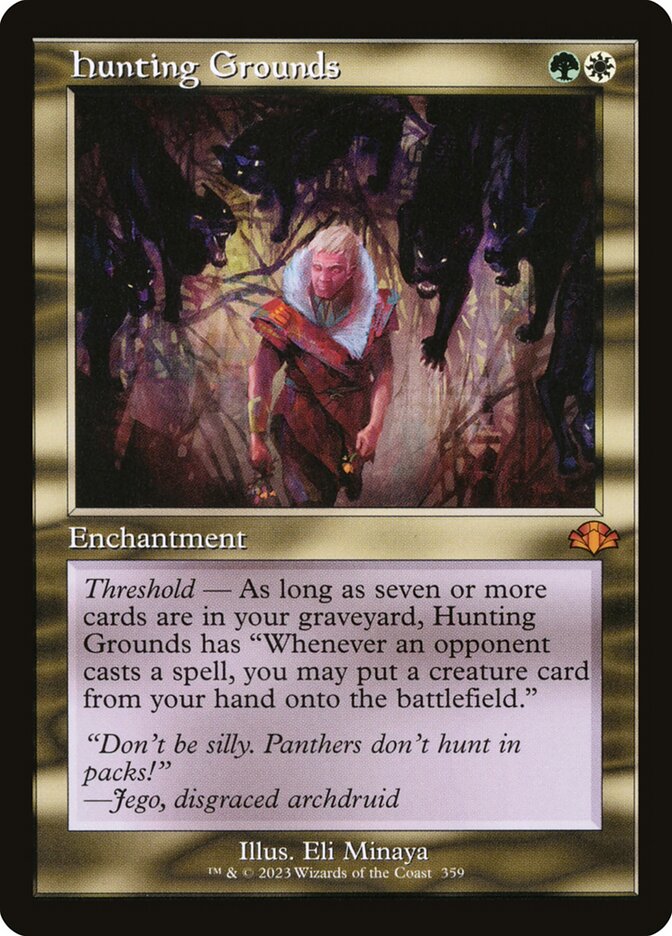 Hunting Grounds (Retro Frame): Dominaria Remastered