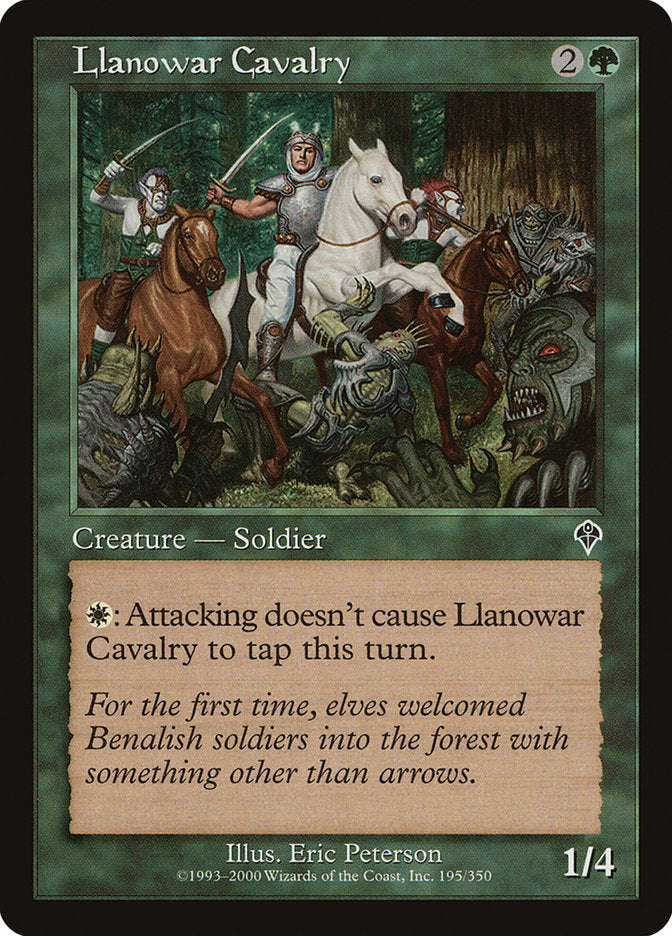 Llanowar Cavalry - (Foil): Invasion