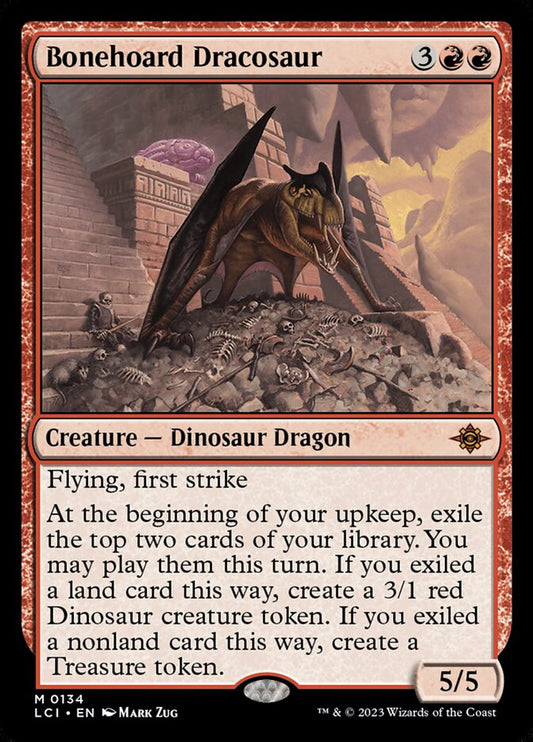 Bonehoard Dracosaur - (Foil): Lost Caverns of Ixalan