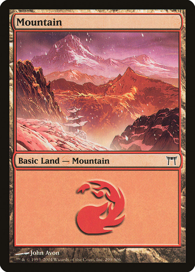 Mountain (#299): Champions of Kamigawa