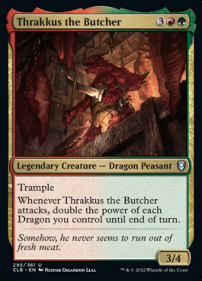 Thrakkus the Butcher - (Foil): Commander Legends: Battle for Baldur's Gate