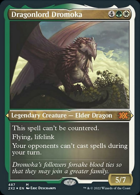 Dragonlord Dromoka (Foil Etched) - (Foil): Double Masters 2022