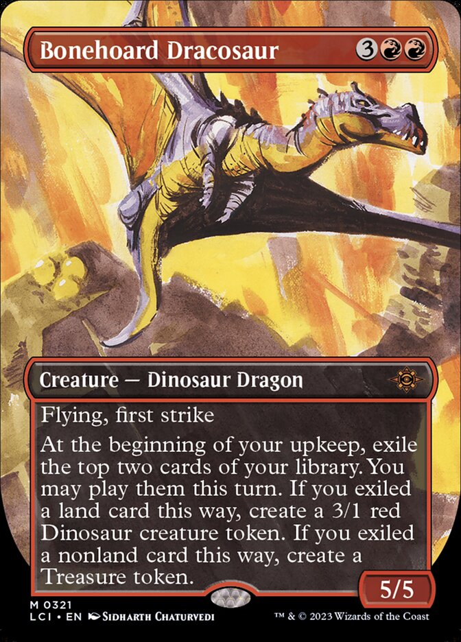 Bonehoard Dracosaur (Borderless): Lost Caverns of Ixalan
