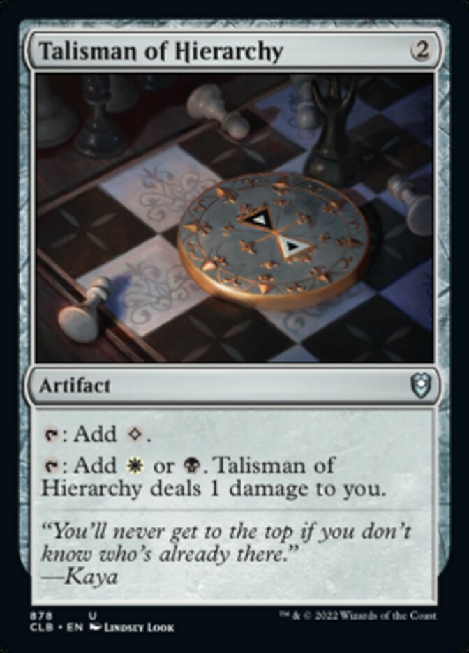 Talisman of Hierarchy: Commander Legends: Battle for Baldur's Gate