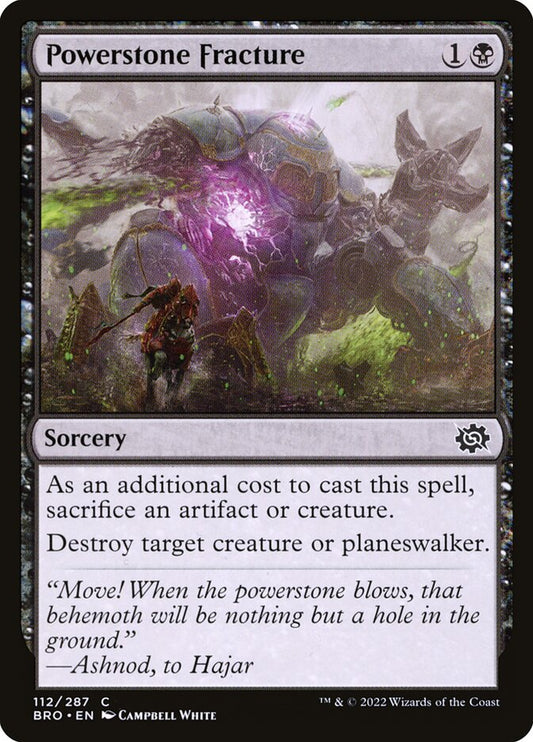Powerstone Fracture - (Foil): The Brothers' War