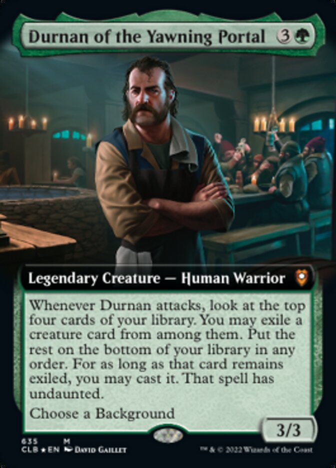 Durnan of the Yawning Portal (Extended Art): Commander Legends: Battle for Baldur's Gate