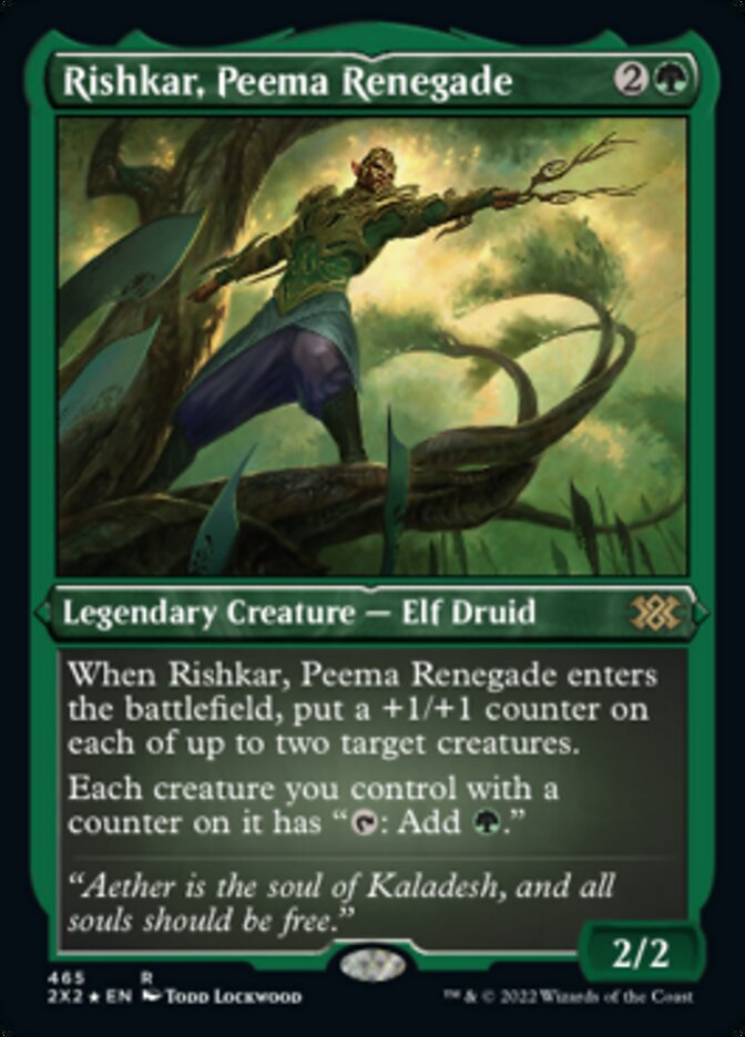 Rishkar, Peema Renegade (Foil Etched) - (Foil): Double Masters 2022