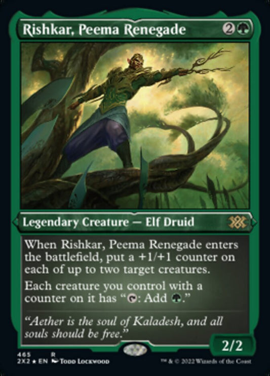 Rishkar, Peema Renegade (Foil Etched) - (Foil): Double Masters 2022