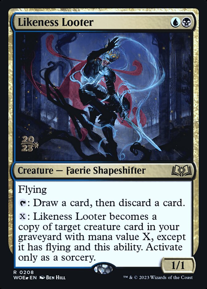 Likeness Looter (Prerelease) (Wilds of Eldraine) - (Foil): Wilds of Eldraine Promos