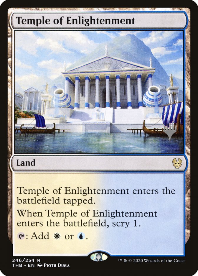 Temple of Enlightenment (Promo Pack) (Theros Beyond Death) - (Foil): Theros Beyond Death Promos