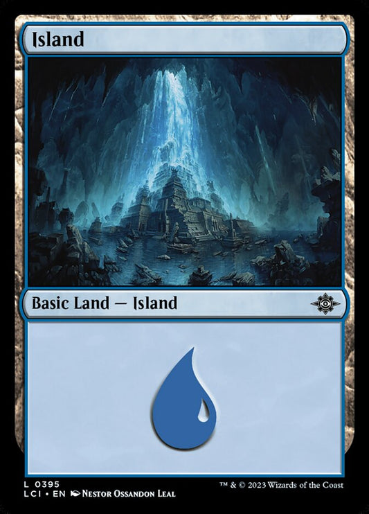 Island (#395) - (Foil): Lost Caverns of Ixalan