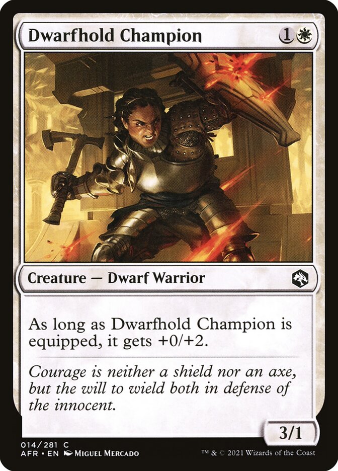 Dwarfhold Champion - (Foil): Adventures in the Forgotten Realms