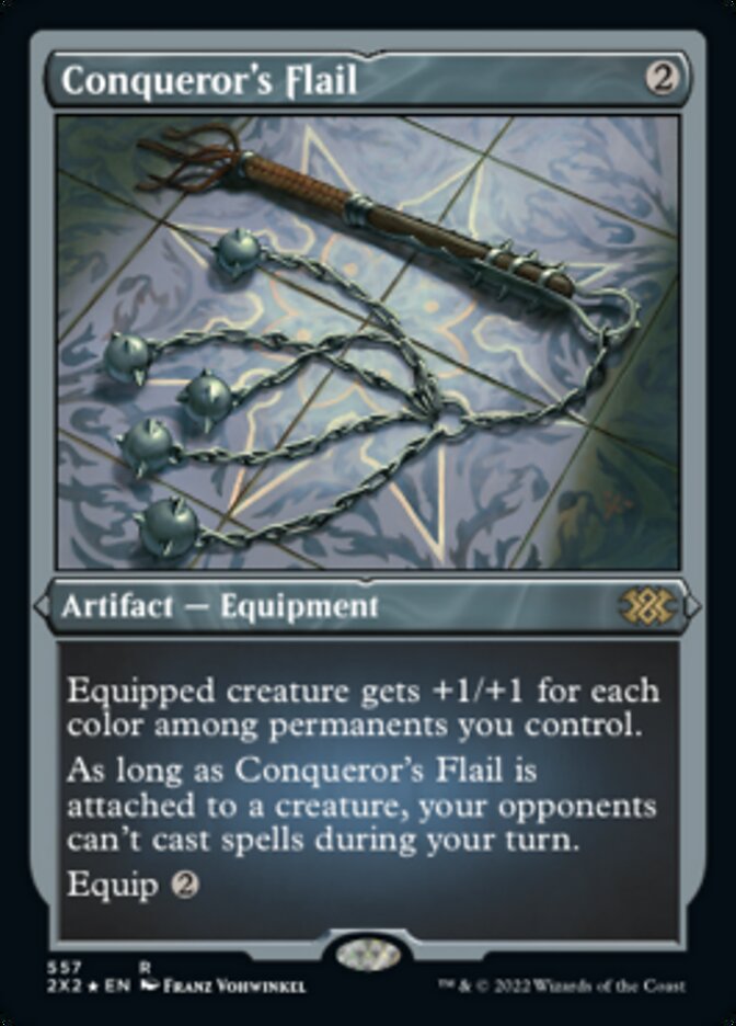 Conqueror's Flail (Foil Etched) - (Foil): Double Masters 2022