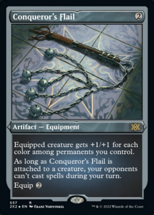 Conqueror's Flail (Foil Etched) - (Foil): Double Masters 2022