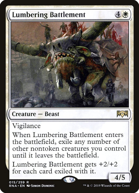 Lumbering Battlement - (Foil): Ravnica Allegiance