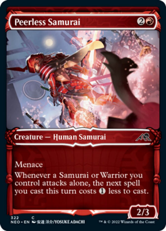 Peerless Samurai (Showcase) - (Foil): Kamigawa: Neon Dynasty