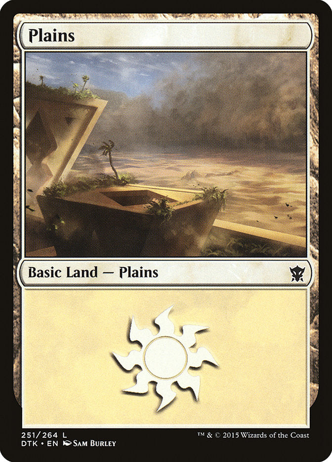 Plains (#251) - (Foil): Dragons of Tarkir
