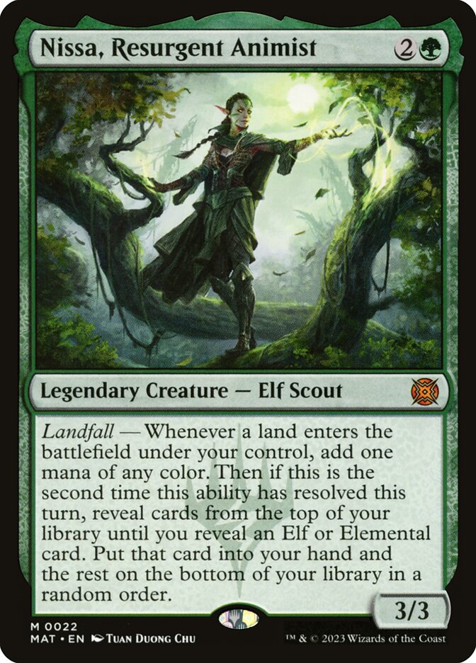 Nissa, Resurgent Animist - (Foil): March of the Machine: The Aftermath