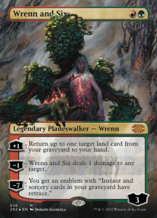 Wrenn and Six (Borderless) (Textured Foil) - (Foil): Double Masters 2022