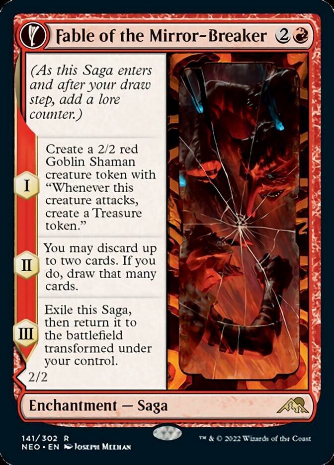 Fable of the Mirror-Breaker // Reflection of Kiki-Jiki - (Foil): Kamigawa: Neon Dynasty