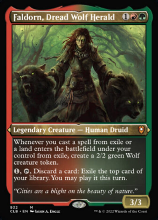 Faldorn, Dread Wolf Herald - (Foil): Commander Legends: Battle for Baldur's Gate