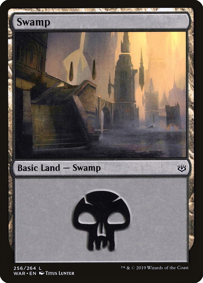 Swamp (#256) - (Foil): War of the Spark
