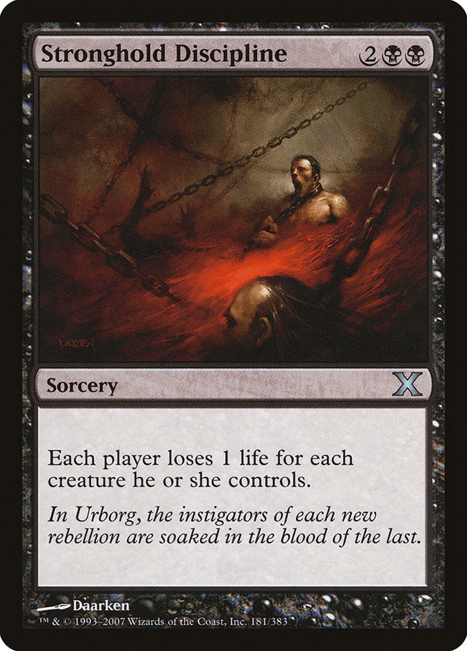 Stronghold Discipline - (Foil): Tenth Edition