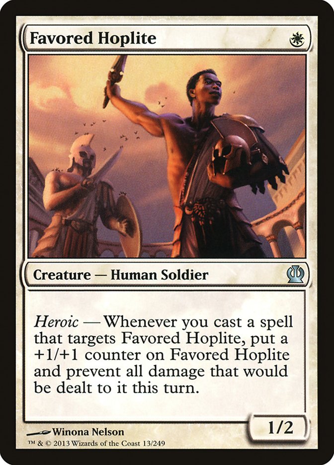 Favored Hoplite - (Foil): Theros