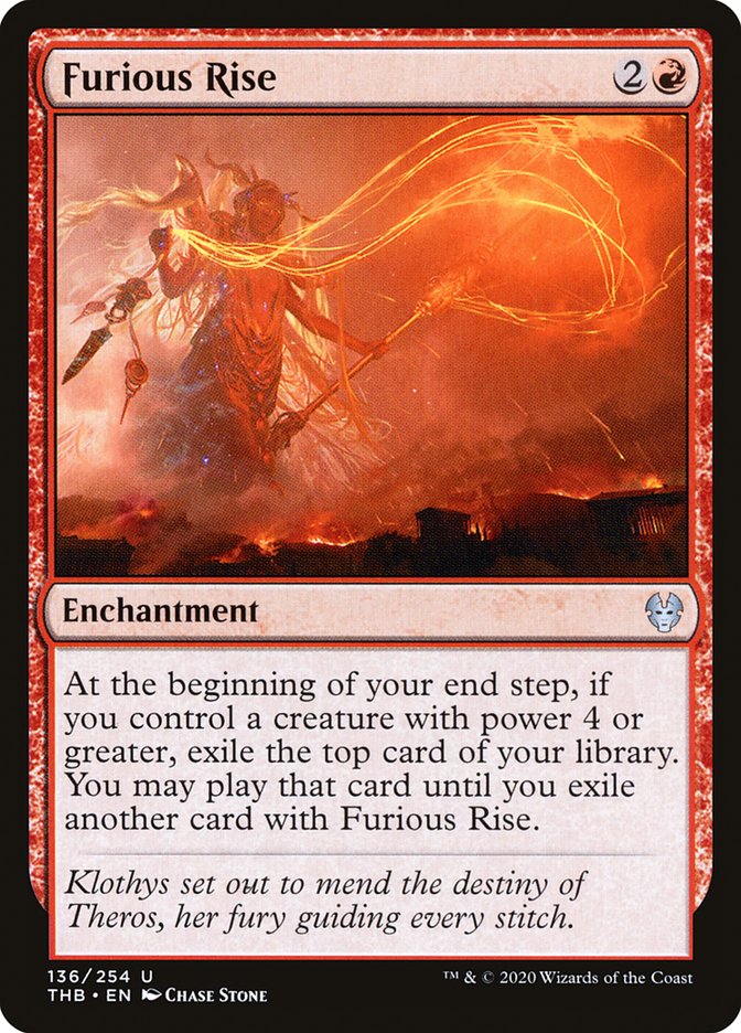 Furious Rise - (Foil): Theros Beyond Death
