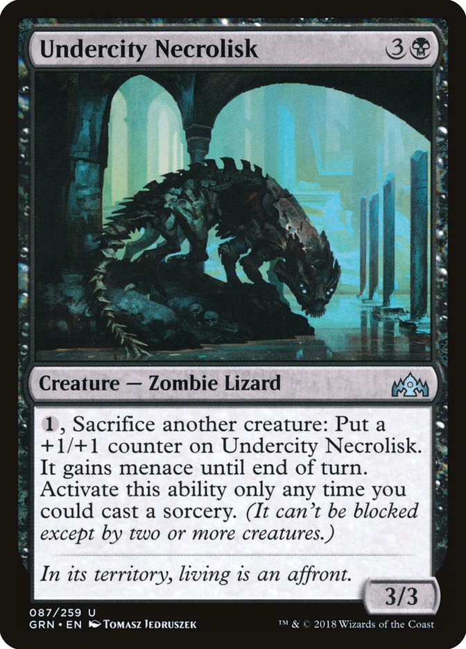Undercity Necrolisk - (Foil): Guilds of Ravnica